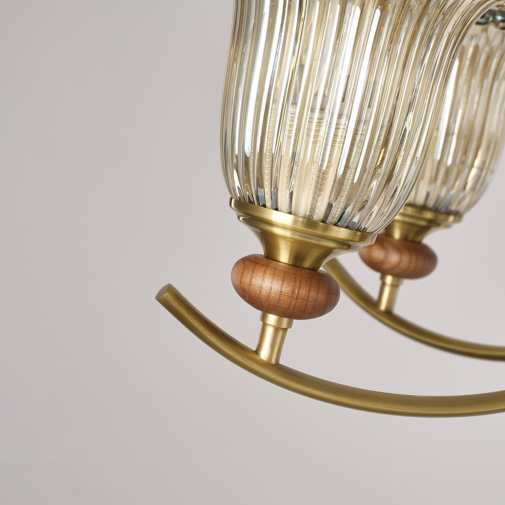 Tullienne wood collar and curved metal arm - real connection detail