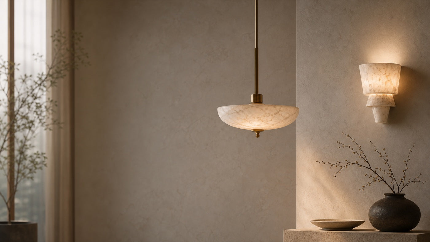 Warm ARDEN LUME designer lighting in a refined interior